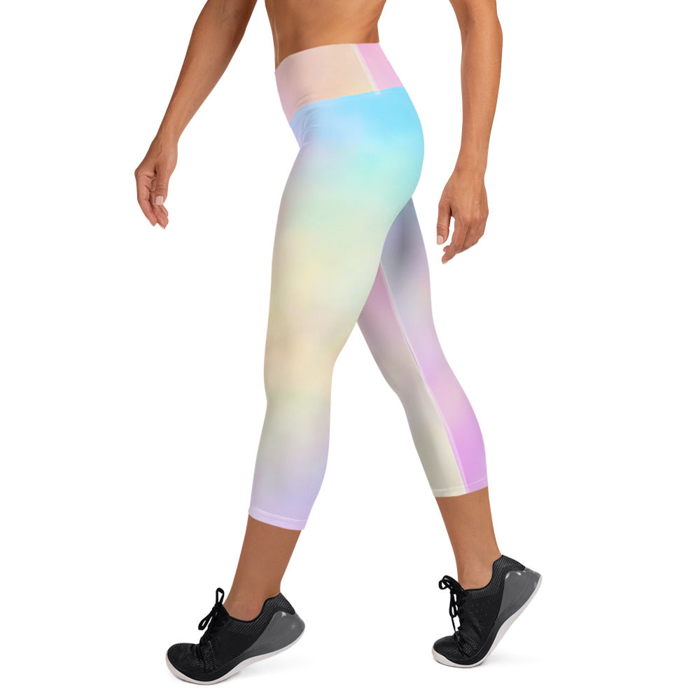 Cotton Candy Yoga Capri Leggings